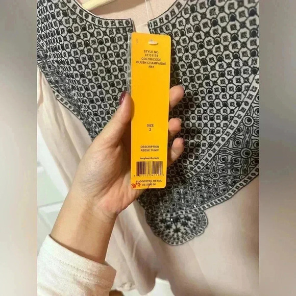 NWT Tory Burch | Tops | Tory Burch Prosecco Satin Wrap Top
Size XS - Picture 4 of 6